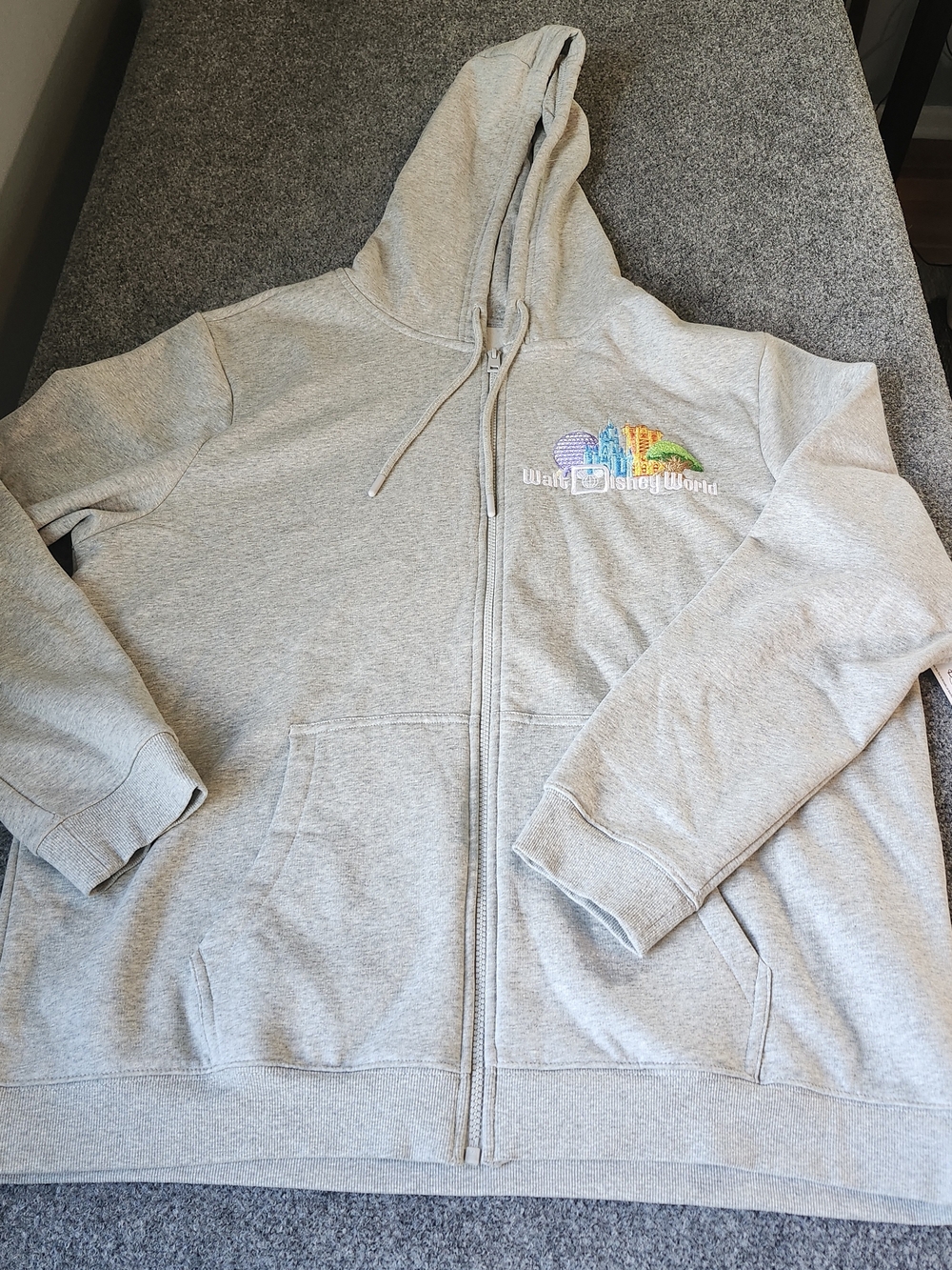 Disney Parks Four Park Icons Magic Epcot Studios Sweatshirt Hoodie Adult XL NEW